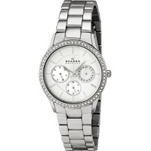 Skagen Multi-function White Dial Ladies Watch 347lsxs1