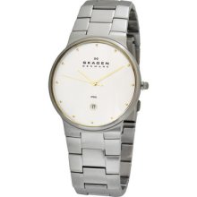 Skagen Two Tone Links Mens Dial Watch 455xlsgxc