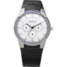 Skagen White & Black Multifunction Mens Watch 856Xlslc