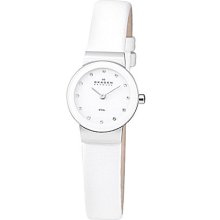 Skagen White-Dial Glitz Watch