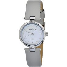 Skagen Women's 109SSLML Quartz Mother-Of-Pearl Dial Stainless Steel Wa