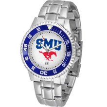 Southern Methodist Mustangs SMU Mens Steel Bandwrist Watch