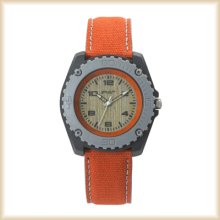 Sprout Mens Organic Cotton Eco Sport Watch- Orange