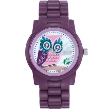 Sprout Watches - Dial - Purple Corn Resin Bracelet Owl