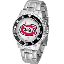 St. Cloud State Huskies Mens Steel Bandwrist Watch