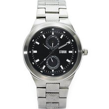 Storm Heron Multi-Function Stainless Steel Watch - Black