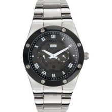 Storm Tempa Black Mens Watch With Black Dial And Stainless Steel Bracelet