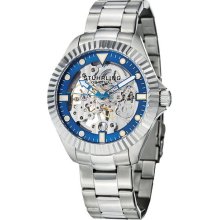 Stuhrling Original 110 33116 Diadem Mechanical Skeleton Ss Bracelet Mens Watch