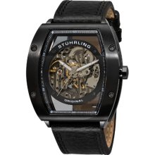 Stuhrling Original Men's 206B.33152 Zeppelin 72 Skeleton Automatic Silver Dial Watch