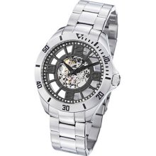 Stuhrling Original Men's Neo Winchester Skeleton Stainless Steel Watch