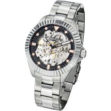 Stuhrling Original Watches Men's Diadem Black Dial Stainless Steel St