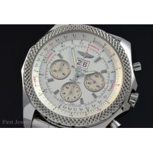 Style Breitling Bentley 6.75 Speed Silver Storm Dial Auto Chronograph A44364