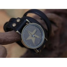 suede watch, highend leather bracelet watch, retro jewelry bracelet HM11