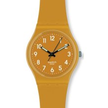 Swatch Brown Plastic Women's Watch GC111