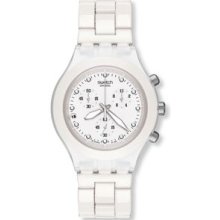 Swatch Full Blooded White Chronograph Watch SVCK4045AG