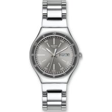 Swatch Silver Decency Mens Watch YGS750G ...