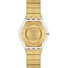 Swatch Women's 'Warm Glow' Goldtone Watch ...