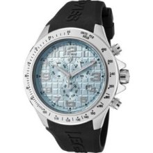 Swiss Legend 30041-012 Men's Eograph Chronograph Light Blue Dial Black