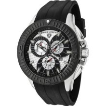 Swiss Legend Men's Evolution Chronograph Silver Textured Dial 10064.02sblk.bb