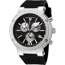 SWISS LEGEND Watches Men's Legato Cirque Chronograph Black Silicone B