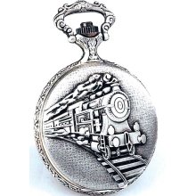 Swiss Made Pocket Watches - Solid Brass Case Jacques du Manoir Train Pocket Watch