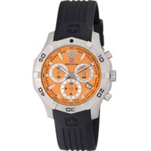 Swiss Military Calibre Watches Men's Immersion Chronograph Orange Dial