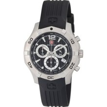 Swiss Military Immersion Black Dial Rubber Mens Watch 06-4I3-04-007