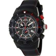 Swiss Precimax Men's Pursuit Pro Sport SP13284 Black Silicone Swiss Chronograph Watch with Grey Dial