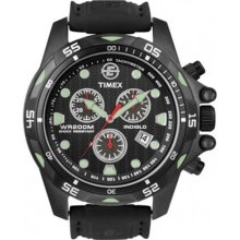 T49803 Timex Mens Expedition Black Resin Chronograph Watch