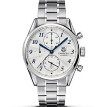 Tag Heuer Men's 'Carrera' Silver Dial Automatic Chronograph Watch ...