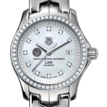 TCU TAG Heuer Watch - Women's Link Watch w/ Diamonds