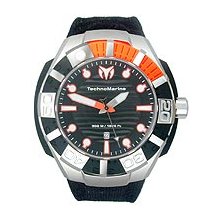 Technomarine Men's 512001 Black Reef Black and Orange Watch