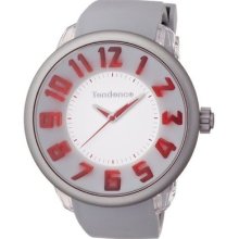 Tendence Fantasy 3h Unisex Quartz Watch With Grey Dial Analogue Display And Grey