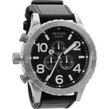 The 51-30 Chrono Leather Watch for All - One Size - Black