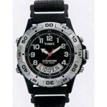 Timex Expedition Black/Silver Rugged Combo Resin Watch W/Nylon Buckle Strap