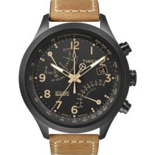 Timex Intelligent Men's Chronograph Brown Leather Watch T2n700