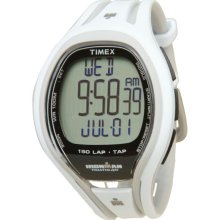 Timex Ironman Sleek 150-Lap Tapscreen Watch - Full-Size - Men's White/Black, One Size