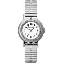 Timex Ladies Carriage Watch with Silver Expansion Band and Full Numerial Dial Displa