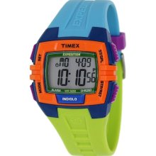 Timex Men's Expedition T49922 Blue Resin Quartz Watch with Digital Dial