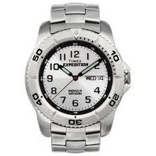 Timex T46601 Expedition Silver-tone Stainless Steel Bracelet Watch