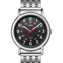 Timex Weekender Classic Stainless Steel Mens Watch T2N655