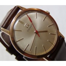 Tissot Men's Rose Gold Swiss Made Thin Watch w/ Strap