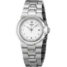 Tissot T-sport White Dial Diamond Markers Ladies Watch T0802101101600