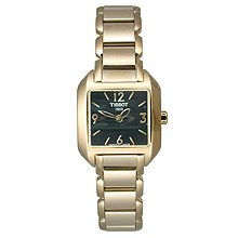 Tissot T-Wave Gold PVD Black Dial Women's Watch #T02.5.285.52