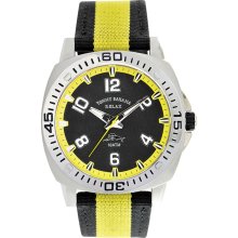 Tommy Bahama Men's Yellow/ Black Nylon Strap Watch