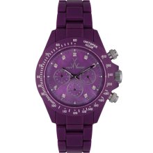 Toy FL22AM Women's Purple Plasteramic Chronograph Watch