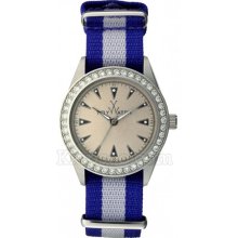 Toy Watch Vintage Lady Blue And White Strap Watches