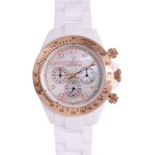 Toywatch Classic Plasteramic Chronograph Ladies Watch PCLC01WHPG