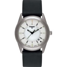 Traser H3 Men's Stainless Steel Classic Silicone Strap Silver Tone Dial T430284CE3A08