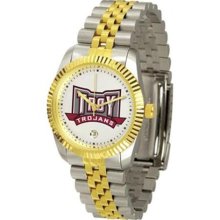 Troy University Trojans NCAA Mens Steel Executive Watch ...